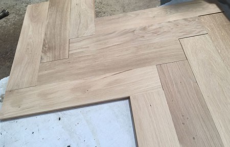 Wooden oak flooring and herringbone wood flooring